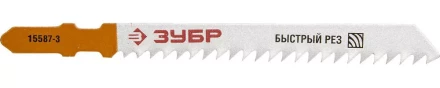 Полотна ЗУБР &quot;ЭКСПЕРТ&quot; для эл/лобзика, Cr-V, по дереву и пластику, EU-хвост., шаг 3мм, 75мм, 3шт 15587-3 купить в Губкинске