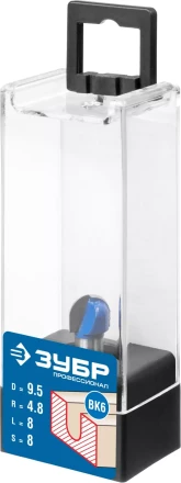 ЗУБР 9.5 x 8 мм, радиус 4.8 мм, фреза пазовая галтельная, Профессионал (28751-9.5-8) купить в Губкинске