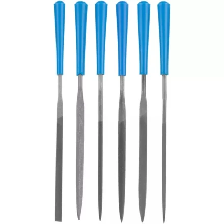 Набор ЗУБР &quot;ЭКСПЕРТ&quot;: Надфили, пластмассовая ручка, насечка 2 = Бархатная, с чехлом, 100мм, 6шт 16022-2-H6 купить в Губкинске