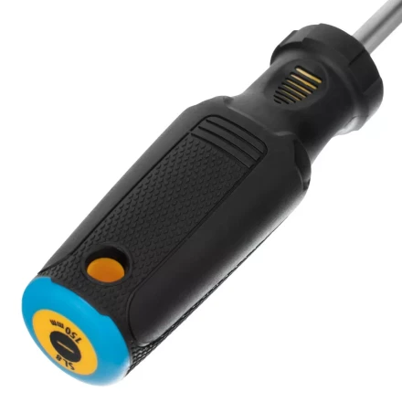 Отвертка SL8x150 мм, CrV, трехкомпонентная рукоятка Denzel 12200 купить в Губкинске