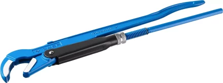 Ключ трубный рычажный ЗУБР &quot;ПРОФЕССИОНАЛ&quot;, изогнутые губки, цельнокованый, Сr-V, № 3,  2&quot; 27337-3_z01 купить в Губкинске