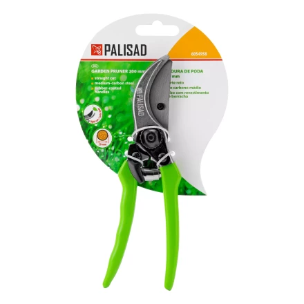 Секатор прямого реза Palisad, 200 мм, металлические обрезиненные рукоятки, 6054958 купить в Губкинске