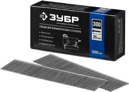 Гвозди тип 300, 35 мм, особотвердые, ЗУБР &quot;ПРОФЕССИОНАЛ&quot; 31830-35, 5000 шт 31830-35 купить в Губкинске