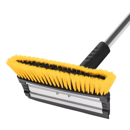 Щетка-сметка для снега со скребком Denzel, телескоп, поворотная голова, водосгон, 900-1200 мм 55308 купить в Губкинске