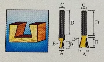 Фреза &quot;ласточкин хвост&quot; , Makita D-10914 купить в Губкинске