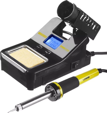 Паяльная станция STAYER &quot;PROFI&quot; цифровая с ЖК дисплеем, диапазон 160-520°C, шаг 10°C, 48Вт 55370 купить в Губкинске