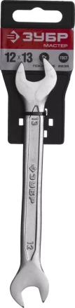 Ключ ЗУБР &quot;МАСТЕР&quot; гаечный рожковый, Cr-V сталь, хромированный, 12х13мм 27010-12-13 купить в Губкинске