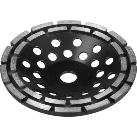 Чашка ЗУБР алмазная сегментная двухрядная, высота 22,2мм, 180мм 33372-180 купить в Губкинске