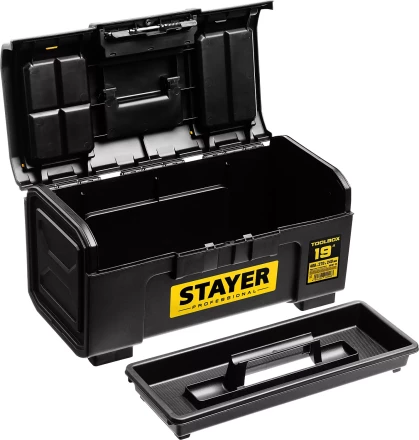 Ящик для инструмента "TOOLBOX-19" пластиковый, STAYER Professional 38167-19 купить в Губкинске