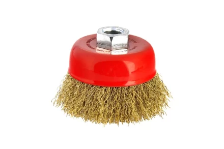 Кордщетка HAMMER чаша 75мм для УШМ гофрированная латунированная сталь (207-102) купить в Губкинске