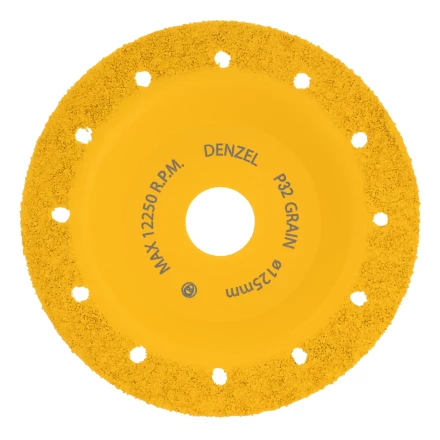 Чашка твёрдосплавная зачистная,125 мм, Плоская, мелкое зерно #32// Denzel 72978 купить в Губкинске