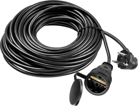 ЗУБР КГ-325-Ш, КГ, 3 х 2.5 мм2, 20 м, IP44, 4000 Вт, силовой удлинитель-шнур, Профессионал (55017-20) купить в Губкинске