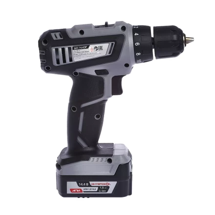 Аккумуляторная дрель-шуруповерт ИНТЕРСКОЛ ДА-14,4ЭР Li-ion АПИ (2 х 1,5Ач) купить в Губкинске