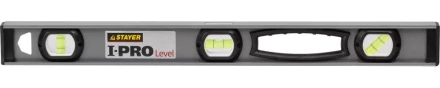 Уровень STAYER &quot;PROFESSIONAL&quot; I-PROLevel, усилен рельс с ручками, утолщен особопрочн профиль, точность 1мм/м, 3 ампулы, 60см 3477-060 купить в Губкинске