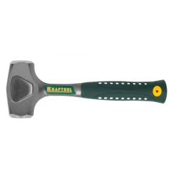 Кувалда KRAFTOOL "AutoKraft" цельнокованая, маслобензостойкая виброгасящая эргономичная рукоятка, № 2, 1500г 20071-2