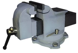Тиски слесарные поворотные 200мм с наковальней 20087