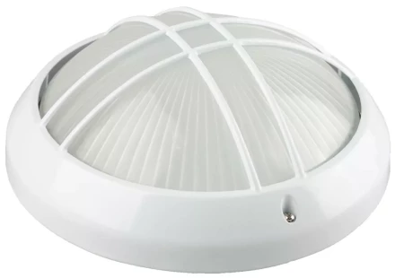 Светильник уличный СВЕТОЗАР &quot;ОРБИТА&quot; влагозащищенный, цвет белый, 100Вт SV-57313-W купить в Губкинске