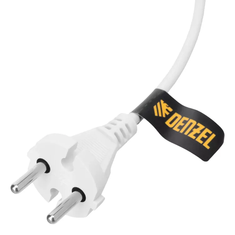 Шнур сетевой Denzel Energy Series, ПВС, 1,5 м, 2 x 1 мм, с неразборной вилкой, белый, 3 м, 37660 купить в Губкинске
