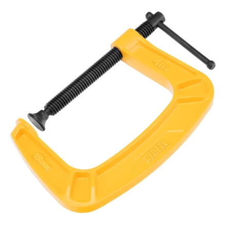 Струбцина G-образная Denzel, усиленная, 100 мм, 20643 купить в Губкинске