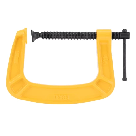 Струбцина G-образная Denzel, усиленная, 100 мм, 20643 купить в Губкинске