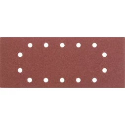 Лист шлифовальный универсальный STAYER &quot;MASTER&quot; на зажимах, 14 отверстий по периметру, для ПШМ, Р100, 115х280мм, 5шт 35469-100