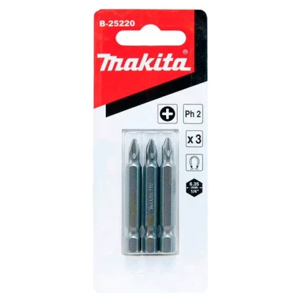 Биты Makita PH2 50мм 3шт (B-25220) купить в Губкинске