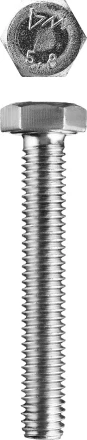 Болт ЗУБР &quot;МАСТЕР&quot; с шестигранной головкой, ГОСТ 7798-70, класс прочности 5.8, оцинкованный, M20x160мм, 5кг 303080-20-160 купить в Губкинске