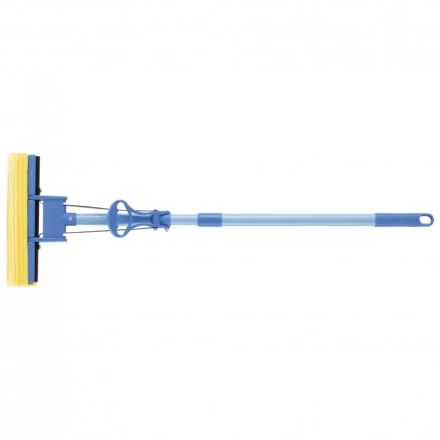 Швабра отжимная 115 см губка PVA 27 x 5,5 x 6 см телескопическая рукоятка голубая Elfe 93516 купить в Губкинске
