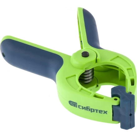 Струбцина клещеобразная 1-5/8 пластиковый корпус двухкомпонентные рукоятки усиленная пружина 42 мм Сибртех 20784 купить в Губкинске