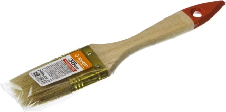 Кисть плоская ЗУБР &quot;УНИВЕРСАЛ-ОПТИМА&quot;, светлая щетина, деревянная ручка, 35мм 01099-038_z01 купить в Губкинске