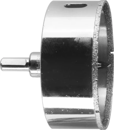 Коронка ЗУБР алмазная в сборе по кафелю, керамике с центрирующим сверлом и имбусовым ключом, зерно 60, 83мм 29850-83 купить в Губкинске