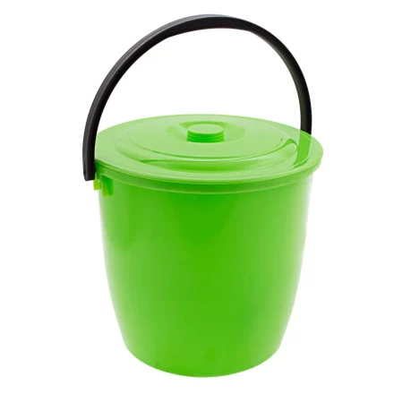 Ведро пластмассовое круглое 13 л, с крышкой, Light Elfe 92940 купить в Губкинске