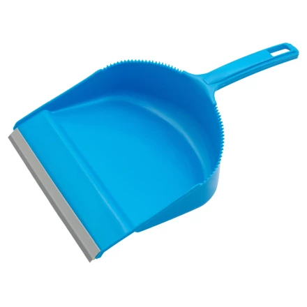Набор: совок с кромкой 330 x 225 мм и щетка-сметка 285 мм, голубой, Home Palisad 933105 купить в Губкинске