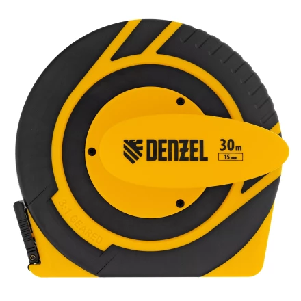 Рулетка геодезическая Denzel 30 м х 15 мм, закрытый корпус, фиберглассовая лента 31291 купить в Губкинске