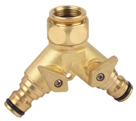 Распределитель двухканальный RACO &quot;Profi&quot; (резьба внешняя-наконечник) латунный, 1/2&quot; х 3/4&quot; 4246-55034B купить в Губкинске