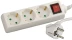 Удлинитель СВЕТОЗАР электрический с заземлением, выключателем, евро, с защитными шторками, 3 гнезда, 5м SV-55035-5 купить в Губкинске