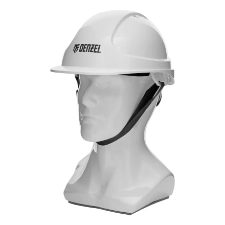 Каска защитная ударопрочная Denzel 89204, ABS/PC, плавная регулировка, модель «Форвард» (К-05),белая купить в Губкинске