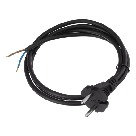 Шнур сетевой Denzel Energy Series, ПВС, 1,5 м, 2 x 1 мм, с неразборной вилкой, черный, 3 м, 37661 купить в Губкинске