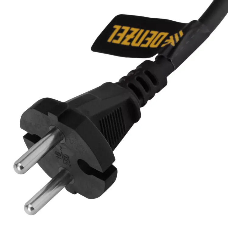 Шнур сетевой Denzel Energy Series, ПВС, 1,5 м, 2 x 1 мм, с неразборной вилкой, черный, 3 м, 37661 купить в Губкинске