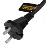 Шнур сетевой Denzel Energy Series, ПВС, 1,5 м, 2 x 1 мм, с неразборной вилкой, черный, 3 м, 37661 купить в Губкинске