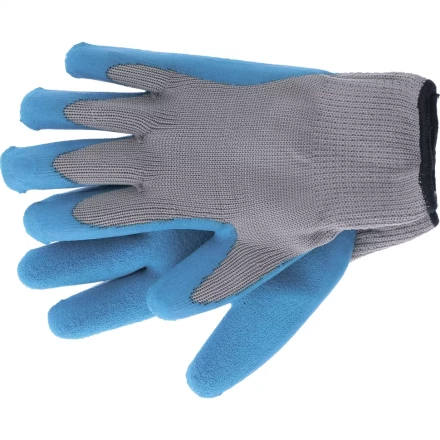 Перчатка двойная утеплённая латексное рельефное покрытие 127 г Сибртех артикул 68611 купить в Губкинске