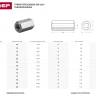 Гайка DIN 6334 переходная, M8, 3 шт, оцинкованная, ЗУБР 303756-08 купить в Губкинске