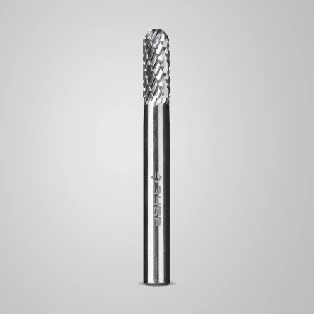 Зубр Твердосплавная борфреза C - цилиндр со сферическим концом, 6 х 16 мм (28802-6-16) купить в Губкинске
