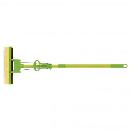 Швабра отжимная 115 см губка PVA 27 x 5,5 x 6 см телескопическая рукоятка зеленая Elfe 93518 купить в Губкинске