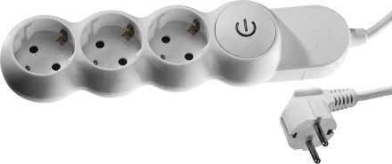 Удлинители электрические М700 3 гнезда с кнопкой серия МАСТЕР купить в Губкинске