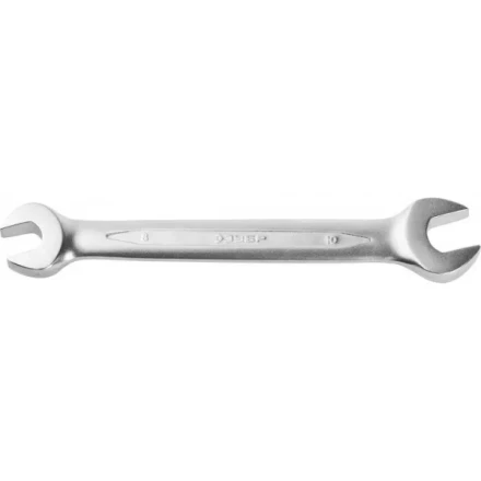 Ключ ЗУБР &quot;ПРОФИ&quot; гаечный рожковый, Cr-V сталь, хромированный, 8х10мм 27027-08-10 купить в Губкинске