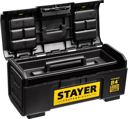 Ящик для инструмента "TOOLBOX-24" пластиковый, STAYER Professional 38167-24 купить в Губкинске