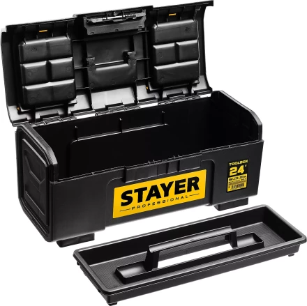 Ящик для инструмента "TOOLBOX-24" пластиковый, STAYER Professional 38167-24 купить в Губкинске