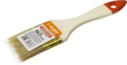 Кисть плоская ЗУБР &quot;УНИВЕРСАЛ-ОПТИМА&quot;, светлая щетина, деревянная ручка, 50мм 01099-050_z01 купить в Губкинске