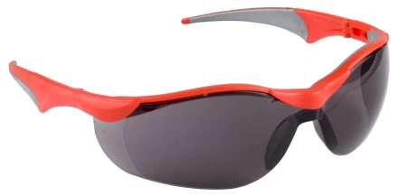 Очки ЗУБР &quot;МАСТЕР&quot; защитные, серые, с зеркальным покрытием, поликарбонатная монолинза с мягкими двухкомпонентными дужками 110322 купить в Губкинске